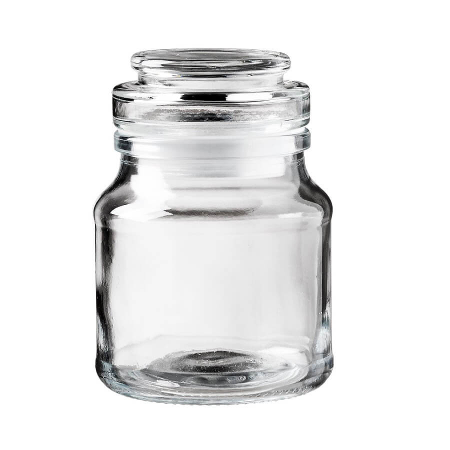 Банка 205 мл з скляною кришкою