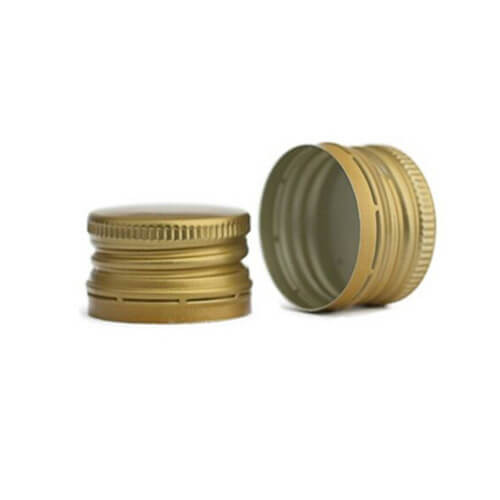 Ковпачок алюмінієвий 18 х 12 мм різьблення золотий
