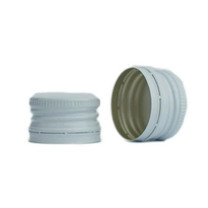 Ковпачок алюмінієвий 18 х 12 мм різьблення білий