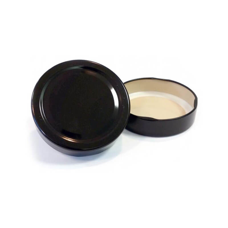 Кришка твіст офф 63 мм чорна висока