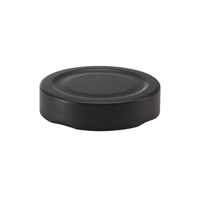 Кришка твіст офф 58 мм чорна матова висока