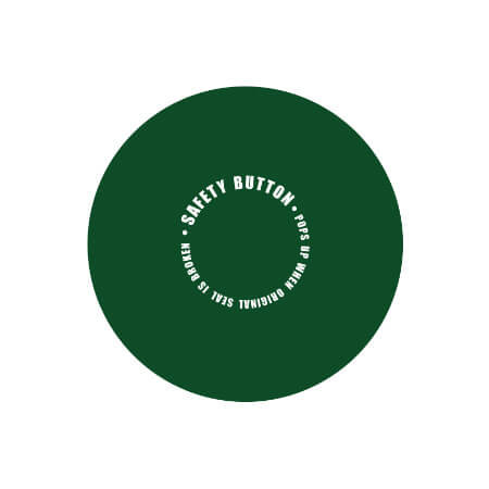 Кришка твіст офф 70 мм зелена Safety button