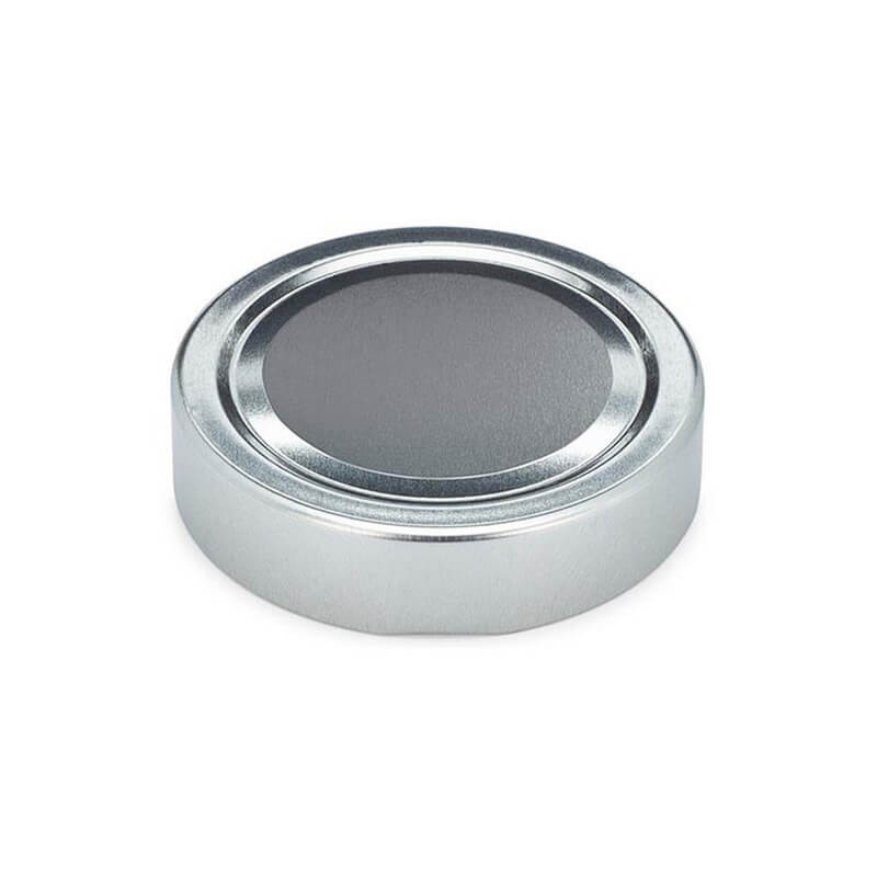 Кришка твіст офф 63 мм срібна висока