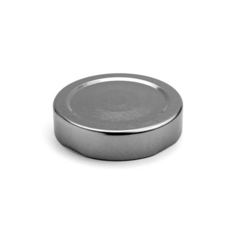 Кришка твіст офф 58 мм срібна висока