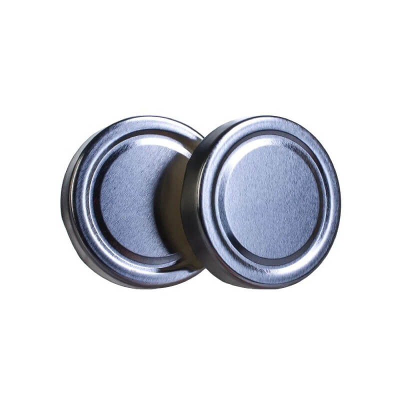 Кришка твіст офф 70 мм срібна екстра висока